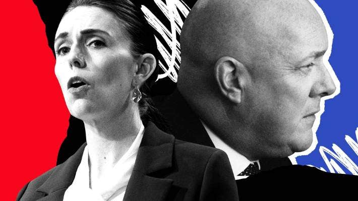 image showing Jacinda Ardern and Christopher Luxon