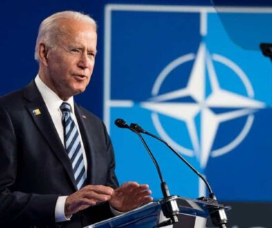 Image showing Joe Biden speaking at NATO