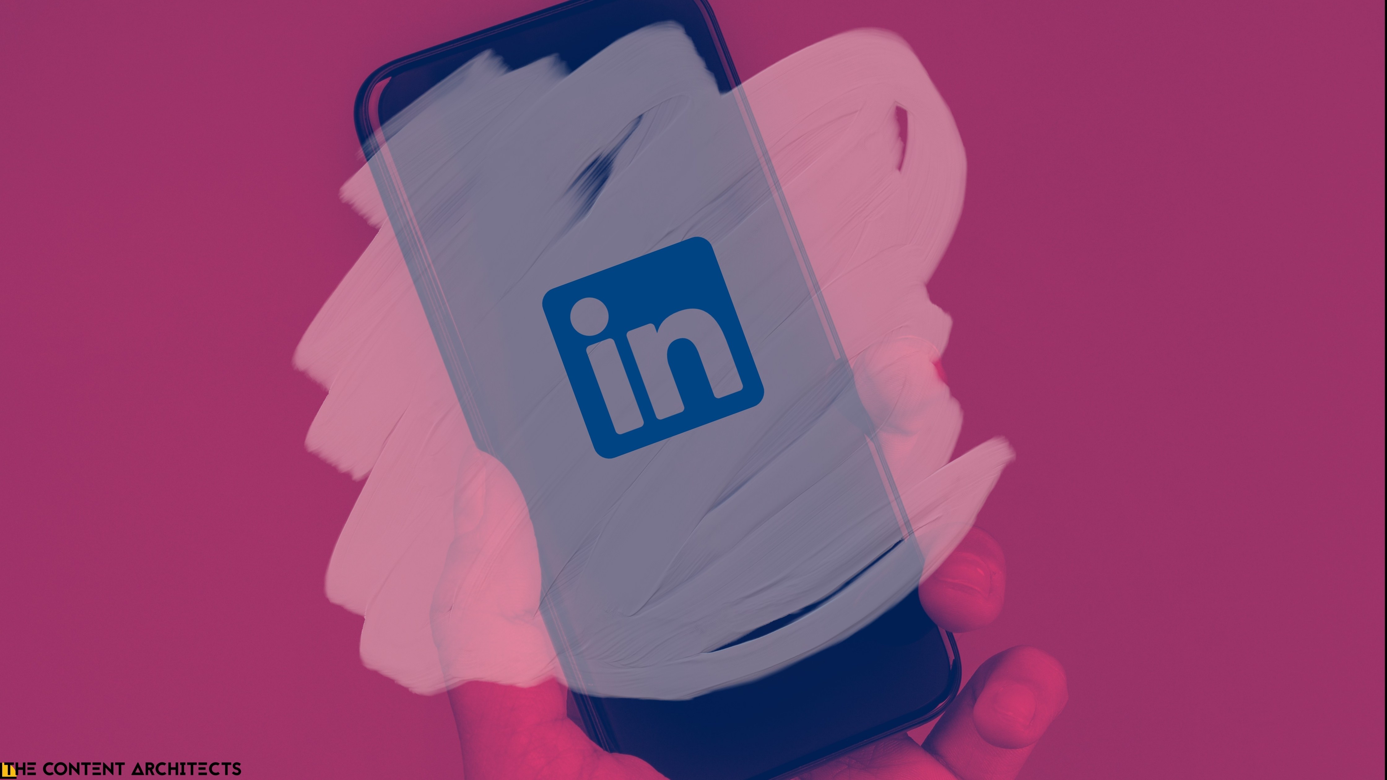 LinkedIn Content Calendar on a phone 